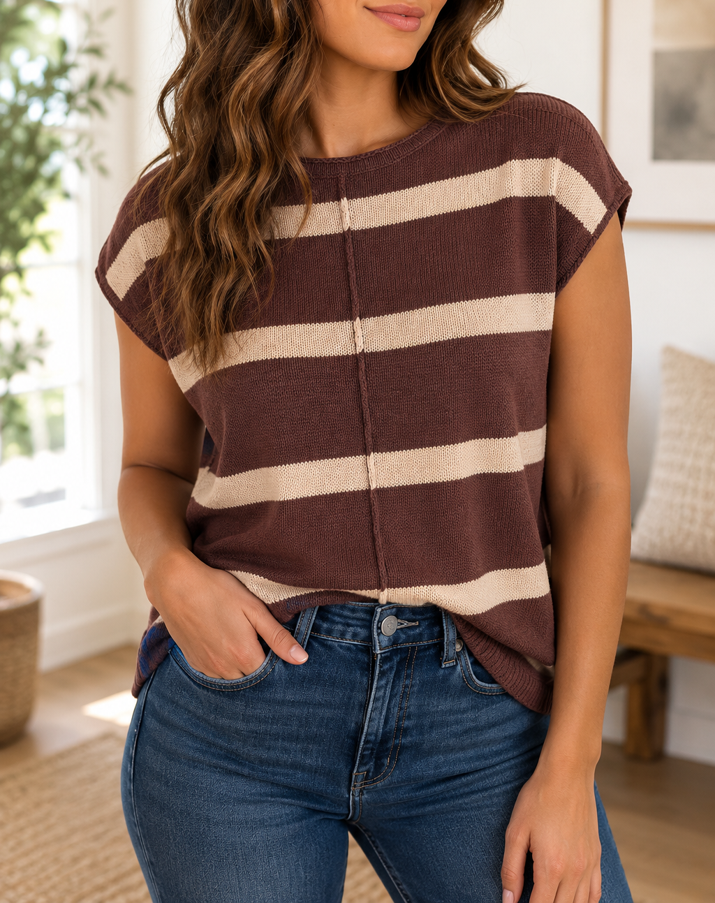 Stripe Knit Sweater