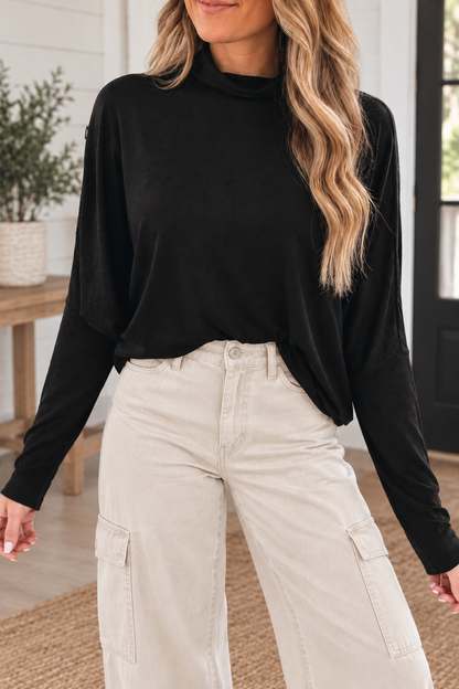 High Neck Long Sleeve Top