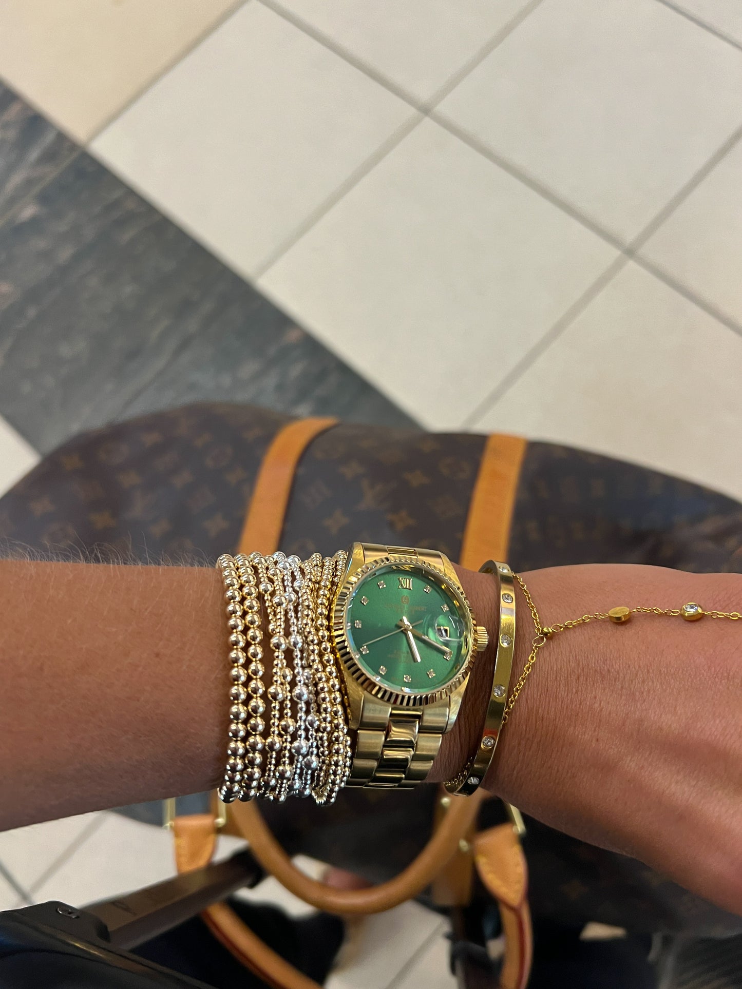 GOLD FILLED BEADED BRACELETS