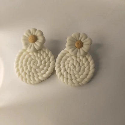 *Preorder: Summer Floral Clay Dangles*