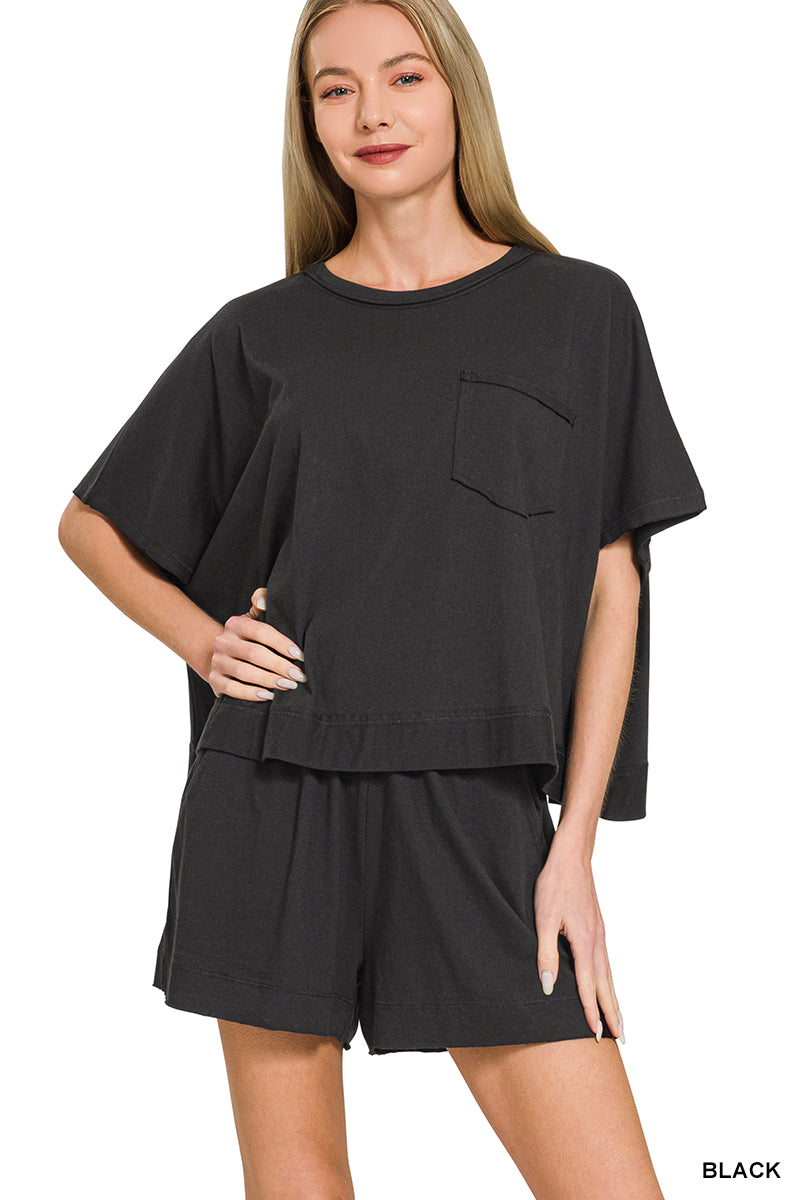 Exposed-Seam Boxy Set Zenana New RTS