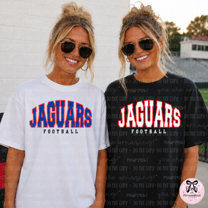 JAGUARS FOOTBALL TSHIRT-Comfort Colors