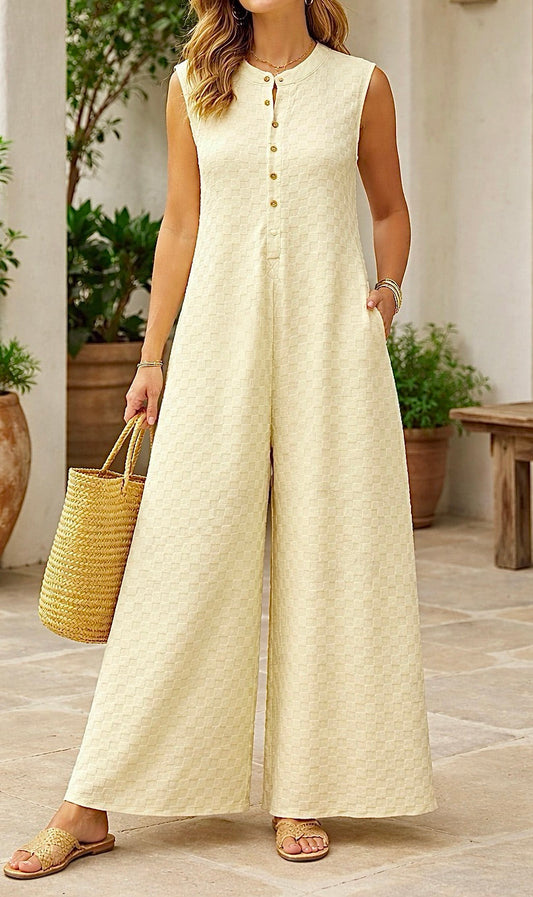 Textured Jumpsuit *two colors* RTS