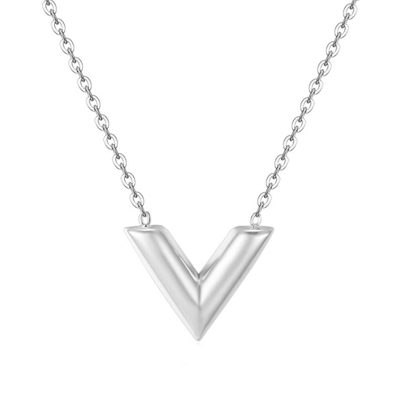 Preorder Stainless V- Pendant Necklace*