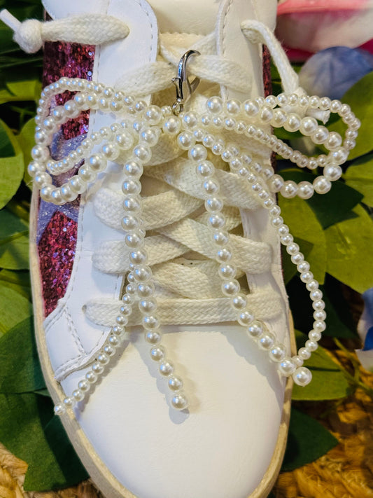 RTS Jumbo Pearl Bow Shoe Charms