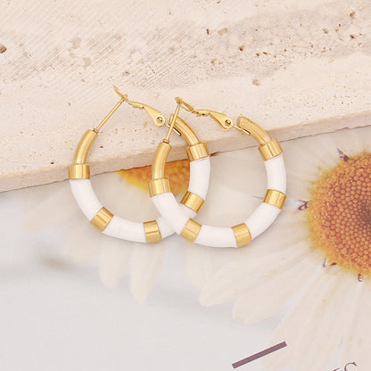*Preorder: Stainless Pastel Hoops*