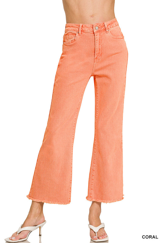 Frayed Bootcut  High Rise Jeans Zenana*multiple colors* New RTS