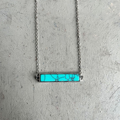 *Preorder: Turquoise Bar Necklace*