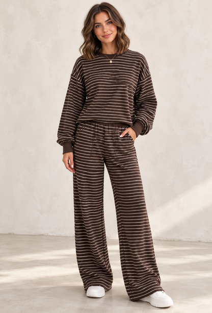 Stripe Terry Knit Set