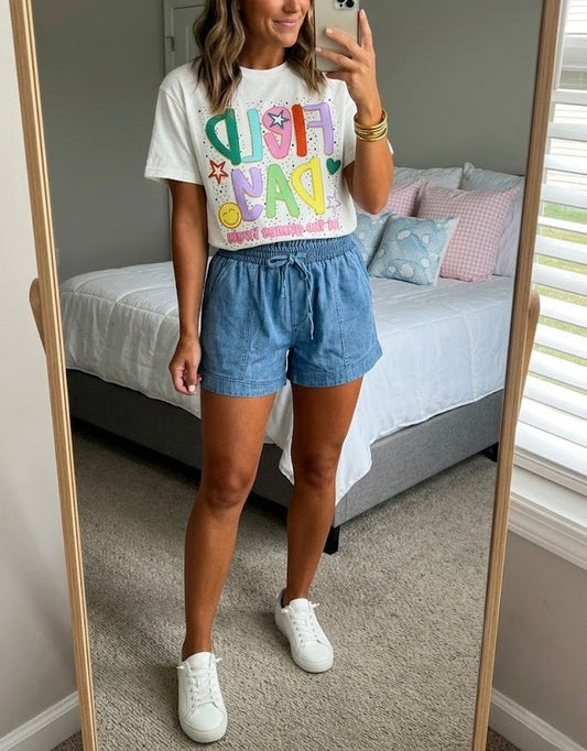 Smocked Shorts