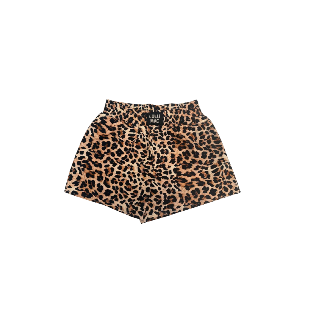 Lulu Mac Kids Shorts-Leopard