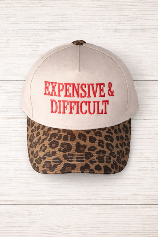 Expensive & Difficult Leopard Brim Hat FB