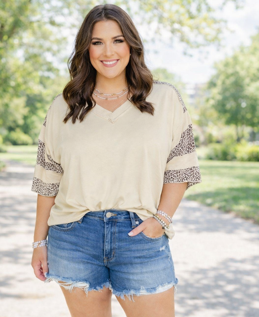 Exposed Seam Leopard Plus Top RTS