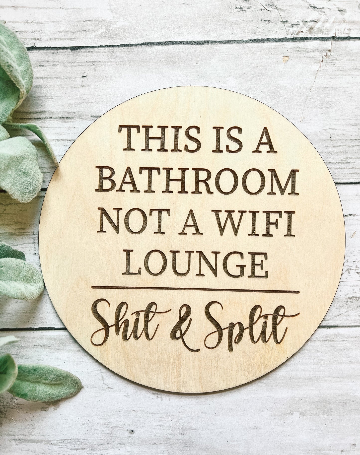 Bathroom Decor Signs