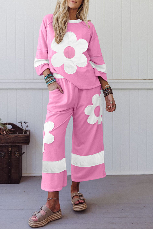 Flower Patched Raw Seam Set September.