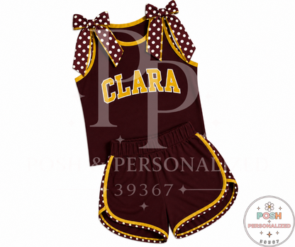 Posh Prep BowTie Cheer Outfit Clara Option 2