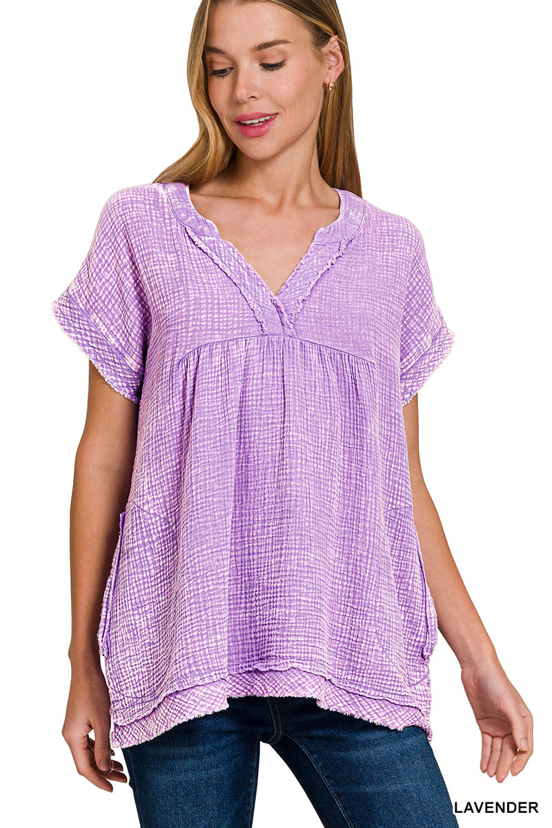 Double-Gauze Top Zenana New RTS