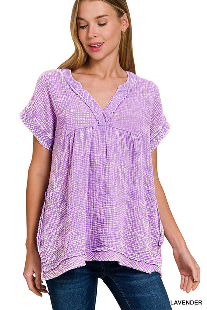 Double-Gauze Top Zenana New RTS