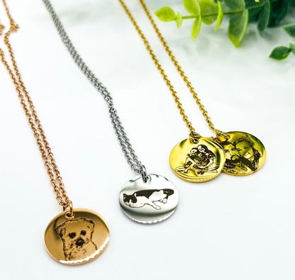 Preorder: Custom Photo Engraved Necklace