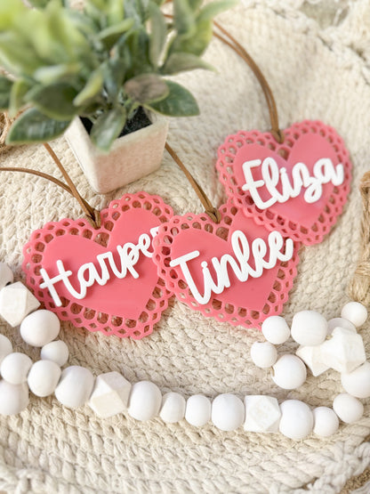 Scalloped Heart Tag