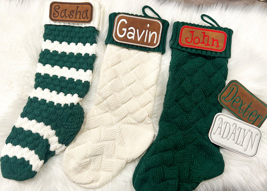 *PREORDER: Personalized Embroidered Stockings NEW STYLES*