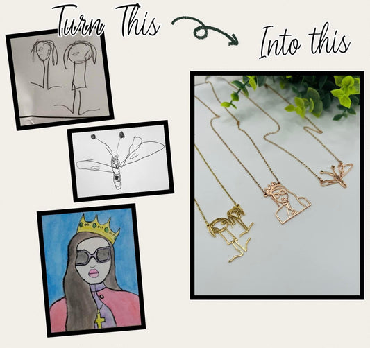 Preorder: Custom Photo Drawing Necklace