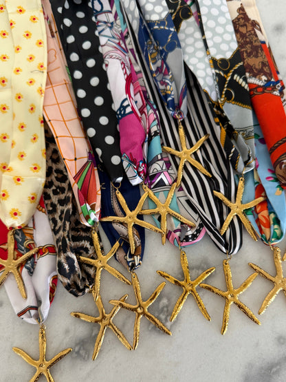 STARFISH SCARF NECKLACE