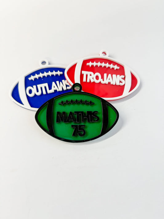 Football Bag Tag