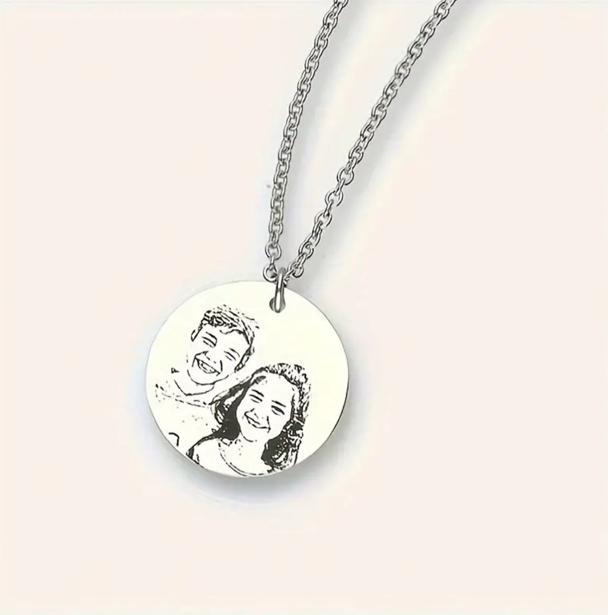 Preorder: Custom Photo Engraved Necklace