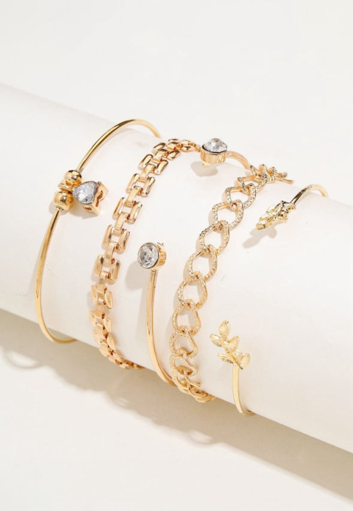 Gold Bracelet Stack LT