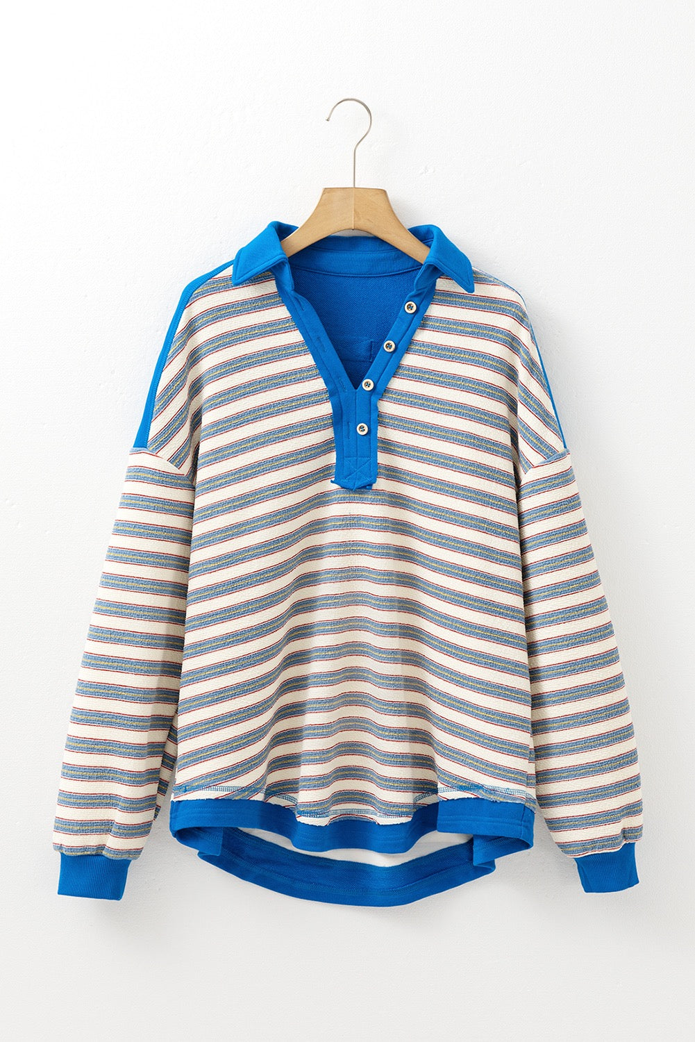 Blue Striped Pullover LT