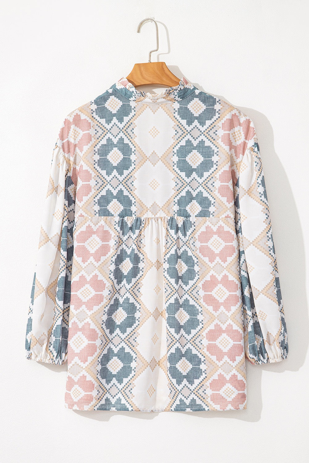 Floral Geometric Blouse LT