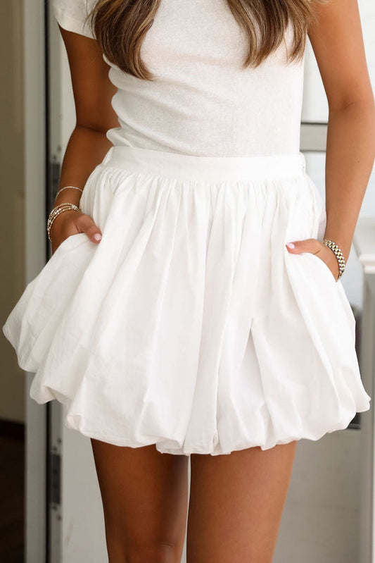 White Bubble Skirt March.