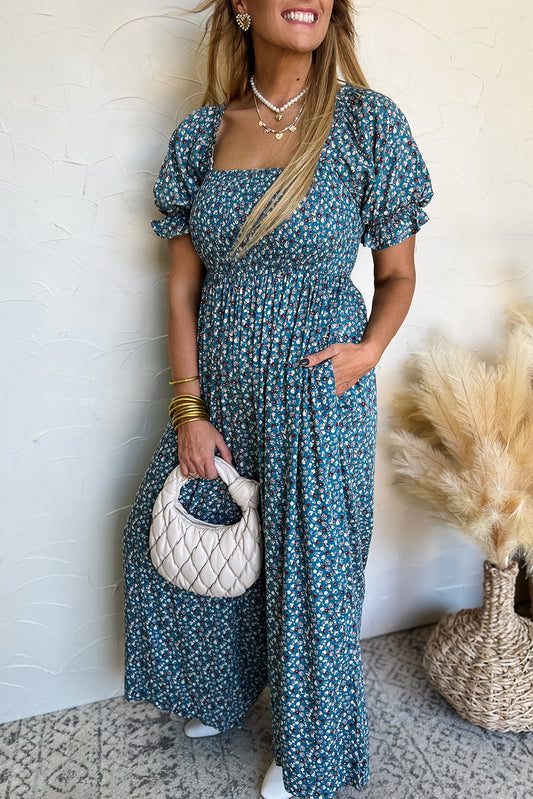 Blue Floral Jumpsuit LT