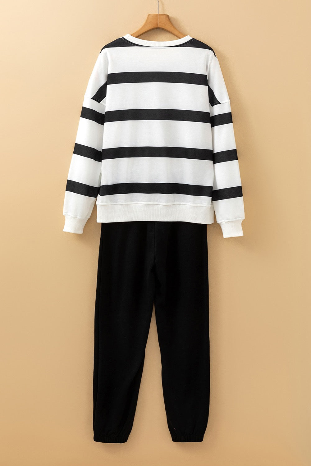 Black Striped Jogger Set LT