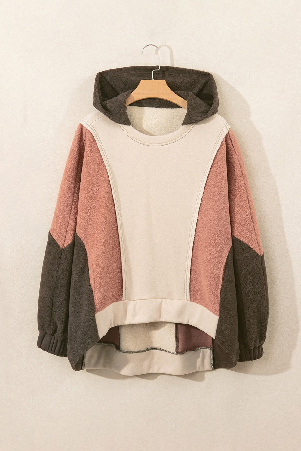 Brown Colorblock Pullover LT