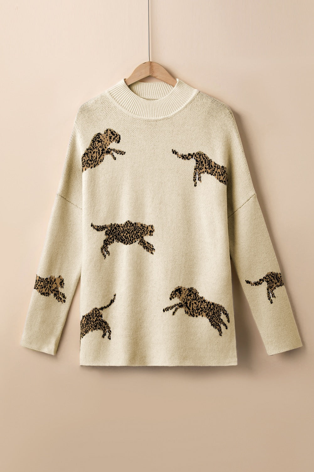 Cheetah High Neck Sweater LT