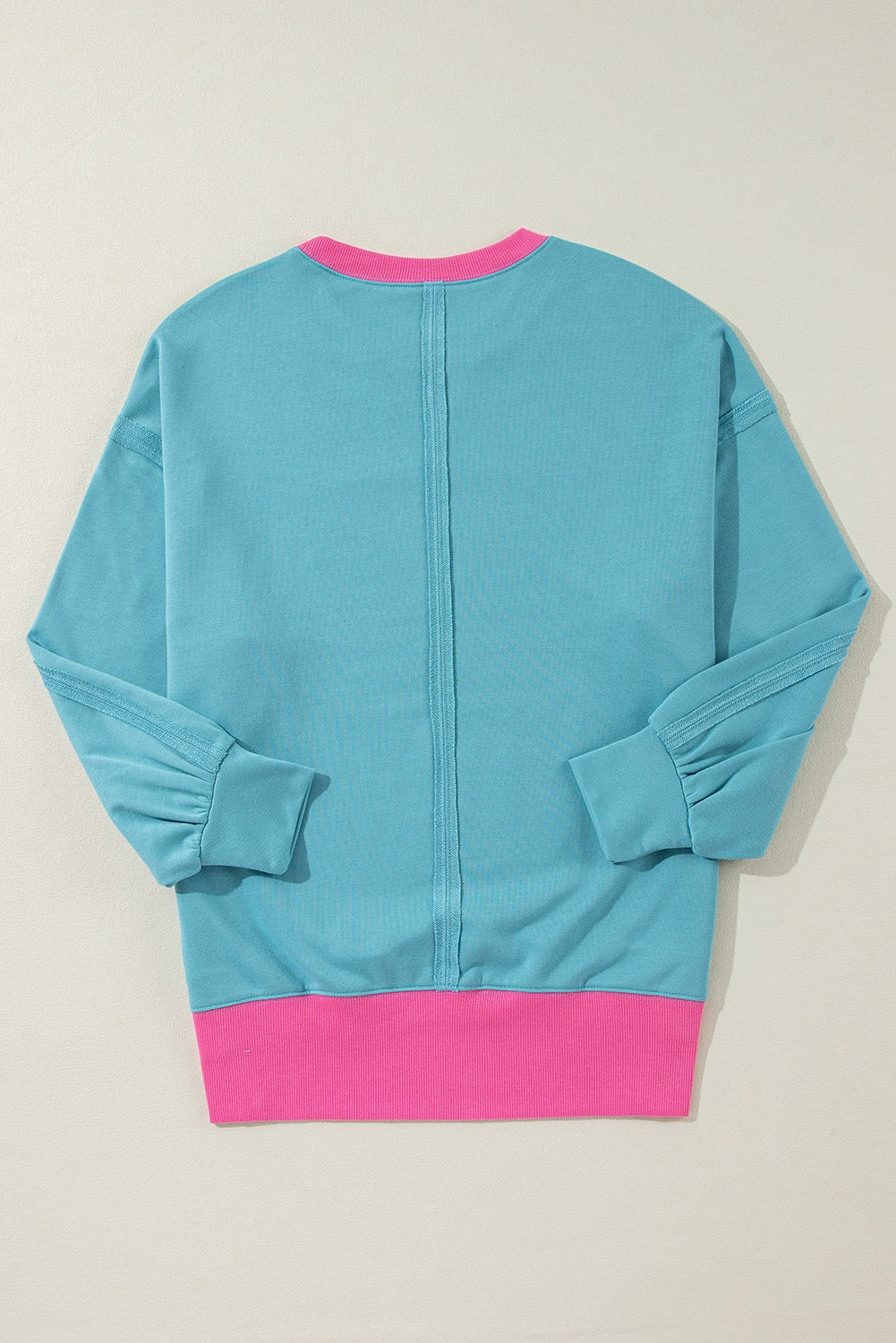 Blue Colorblock Crewneck LT