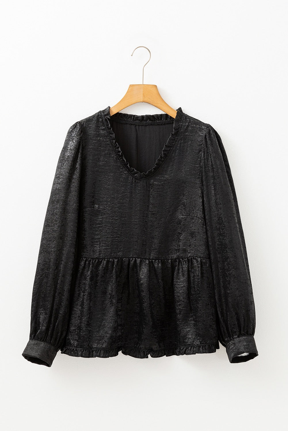 Black Metallic Blouse LT