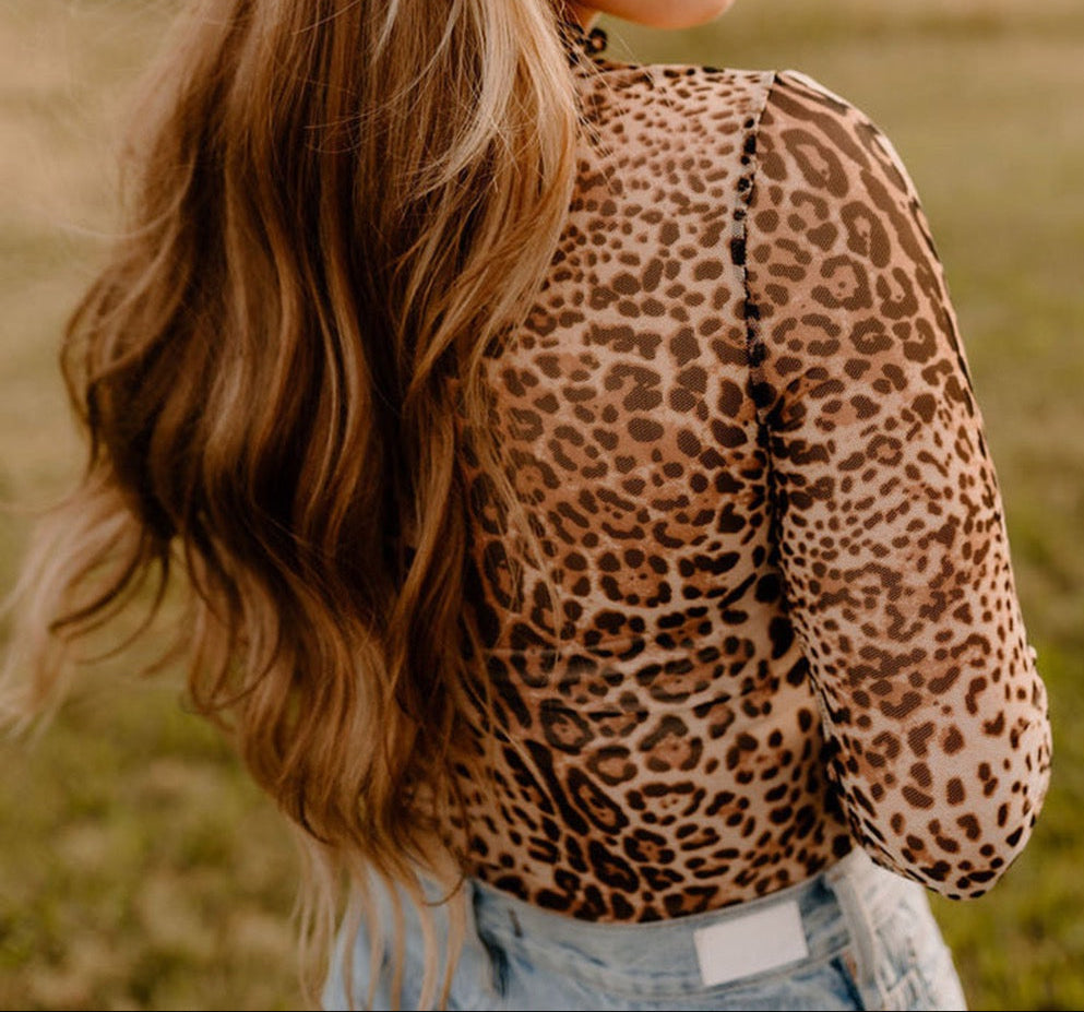 Leopard Mesh Bodysuit LT