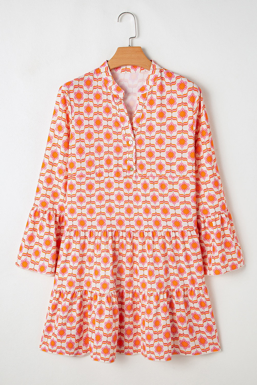 Orange Flowers Mini Dress LT