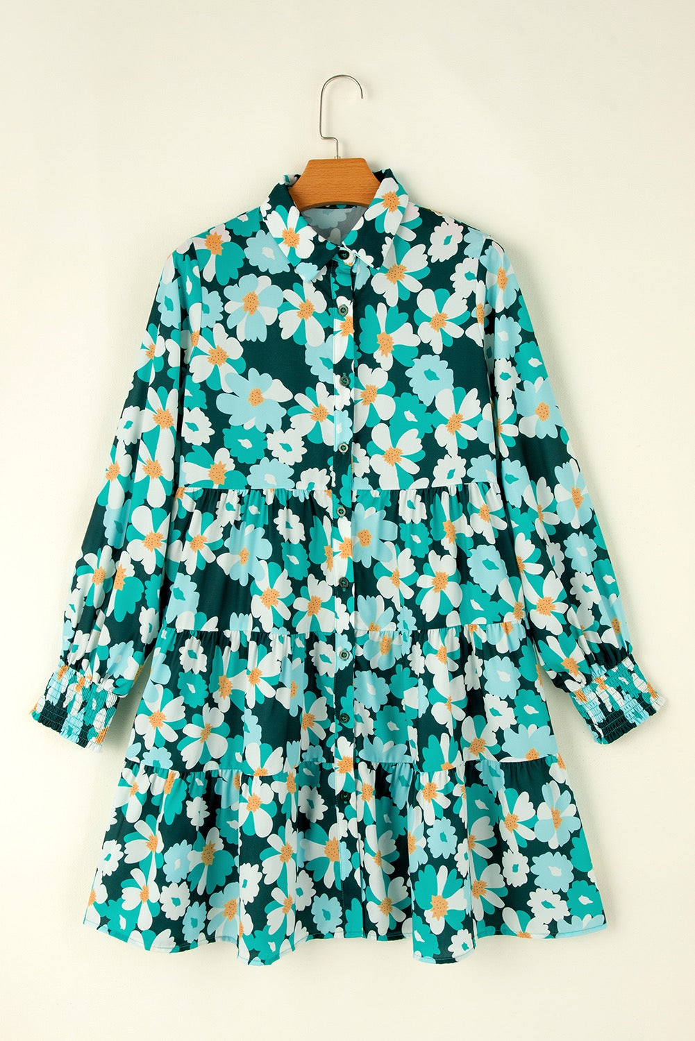 Teal Floral Dress LT