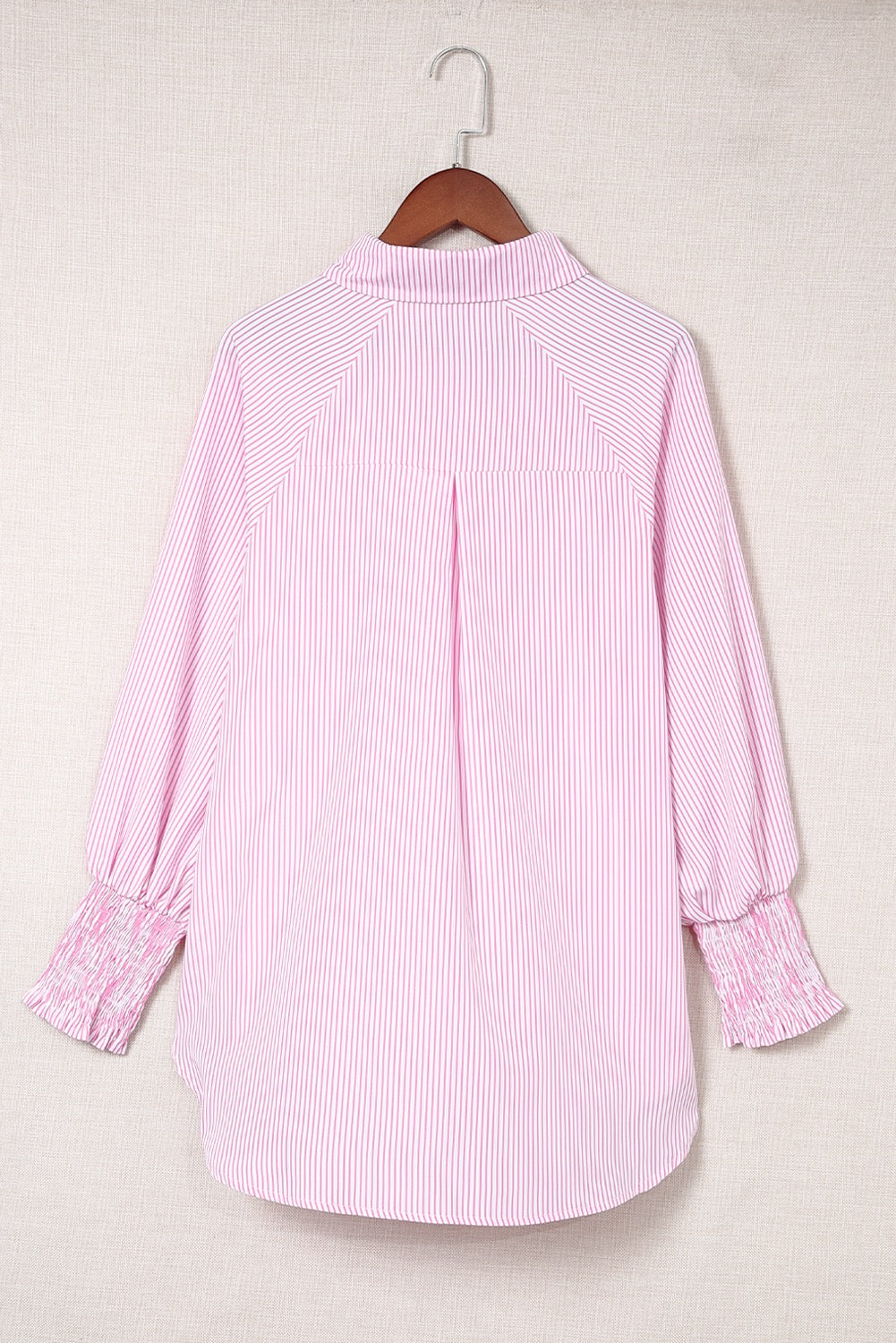 Pink Striped Button Blouse LT