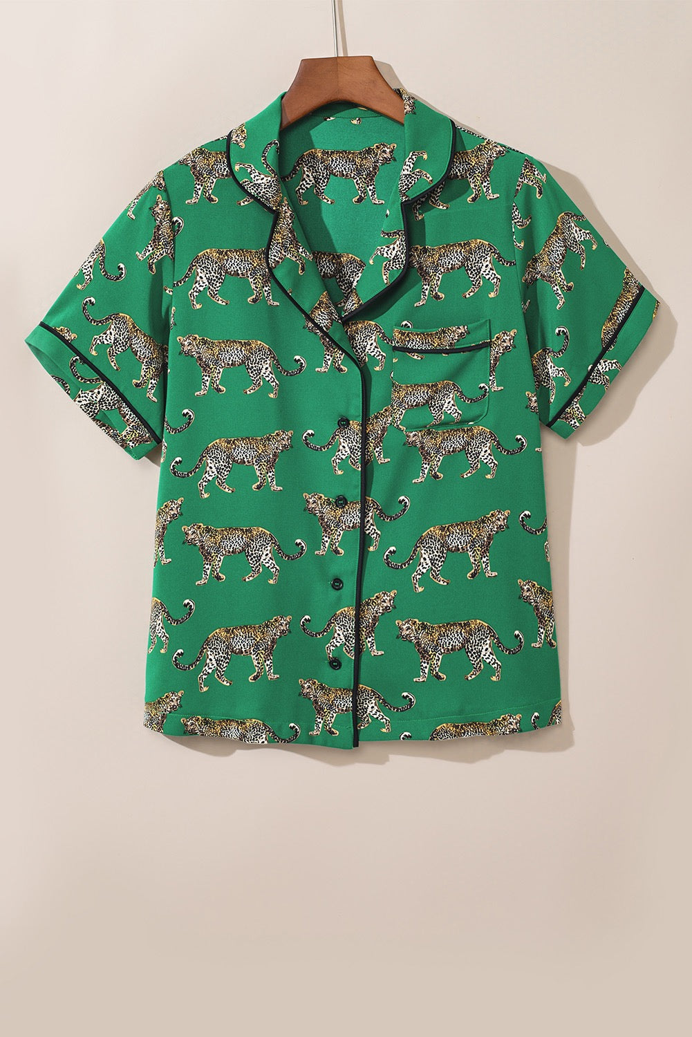 Green Cheetah Pajamas LT