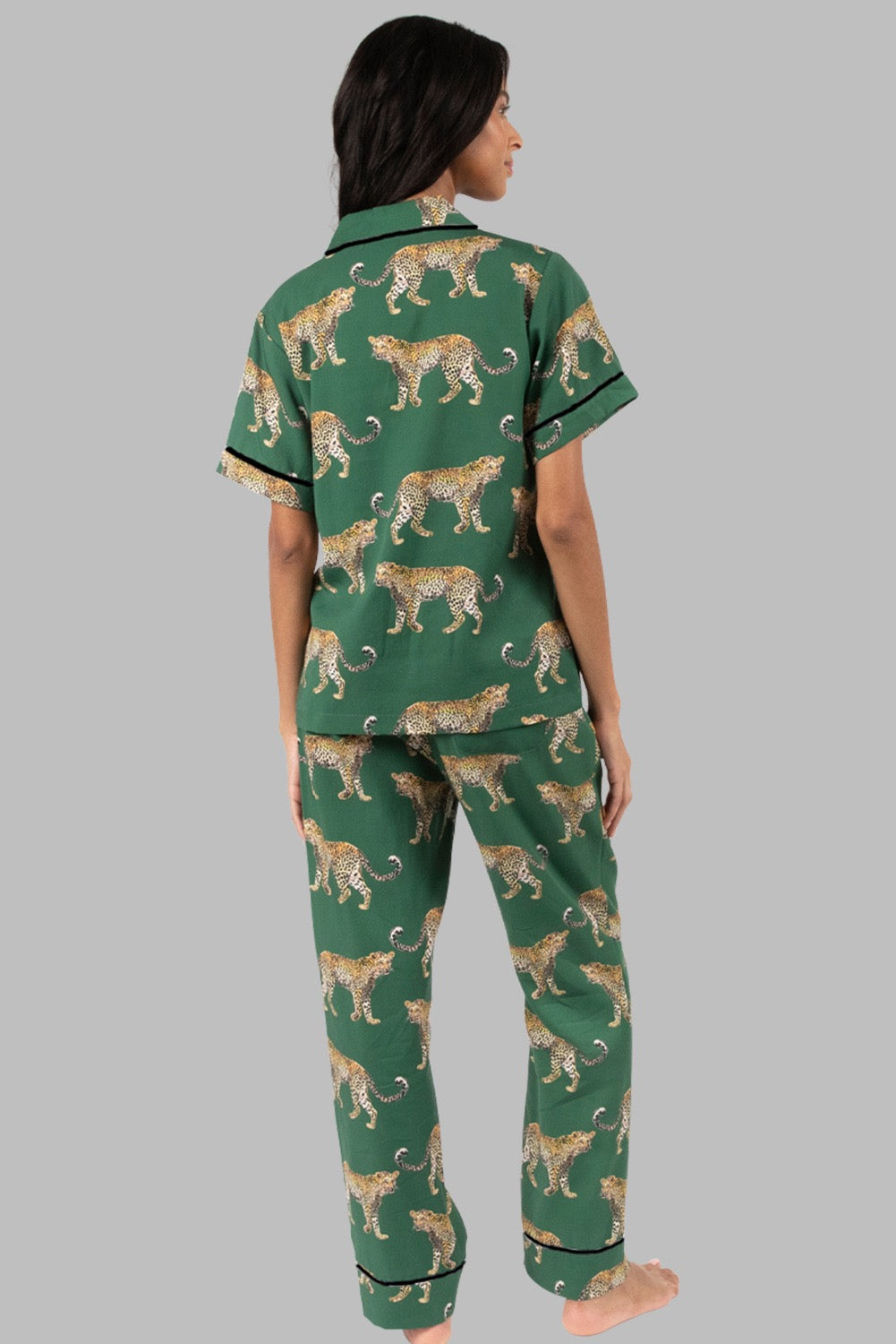 Green Cheetah Pajamas LT