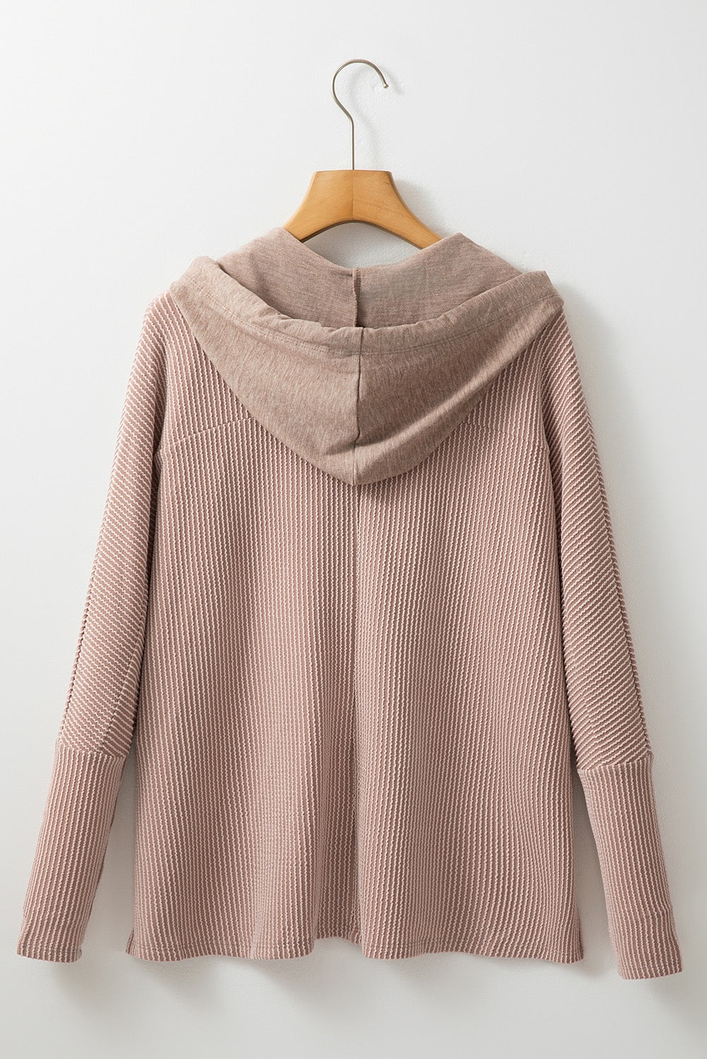 Brown Corded Hoodie LT