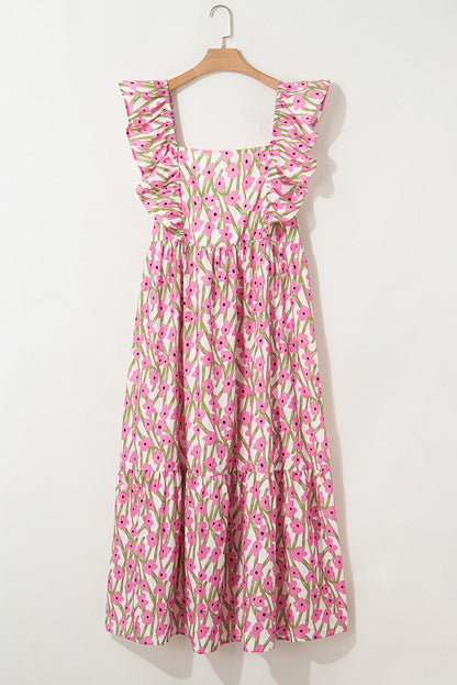 Pink Floral Plus Size Maxi RTS