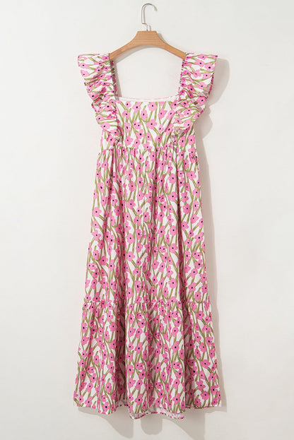 Pink Floral Plus Size Maxi RTS