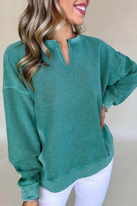 Teal Pullover January.