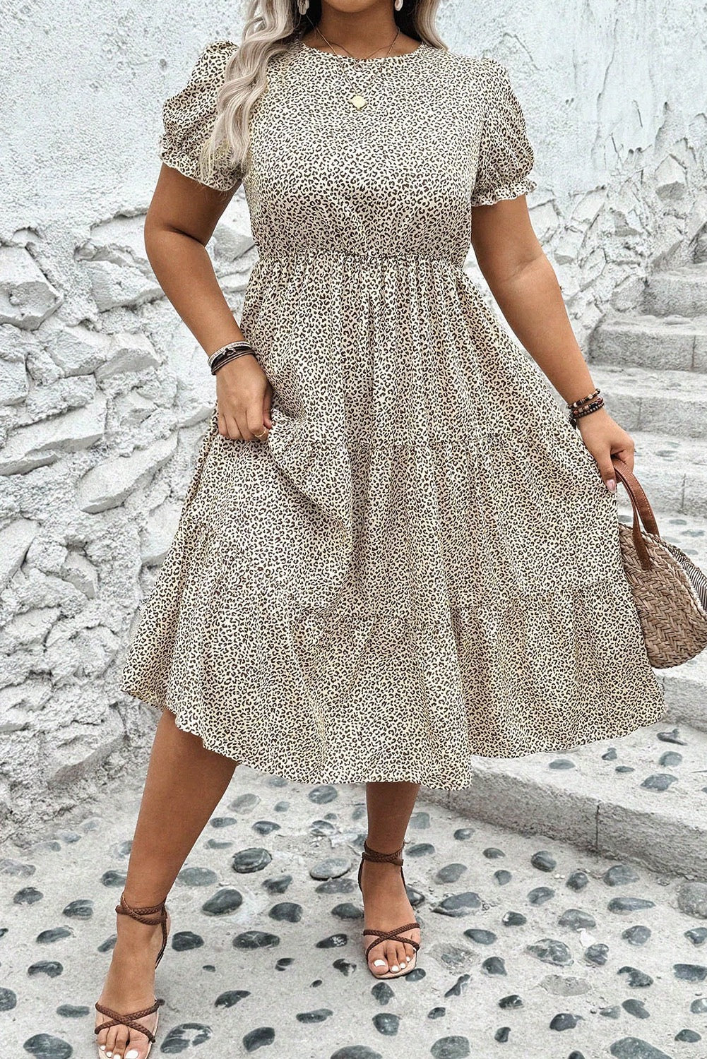 Leopard Plus Size Dress January.